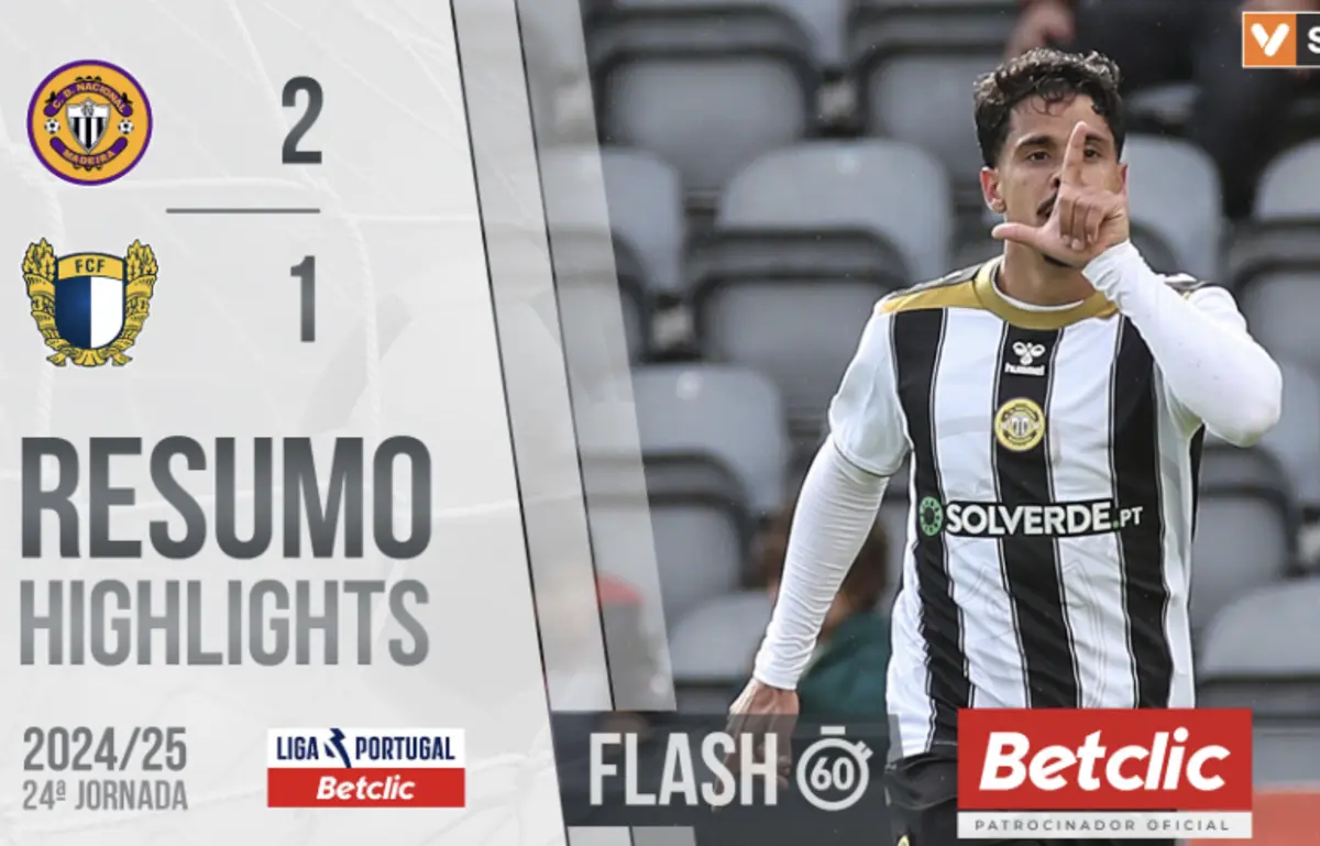 Imagem de contexto do artigo Nacional venceu Famalicão com golo na compensação: assista ao resumo