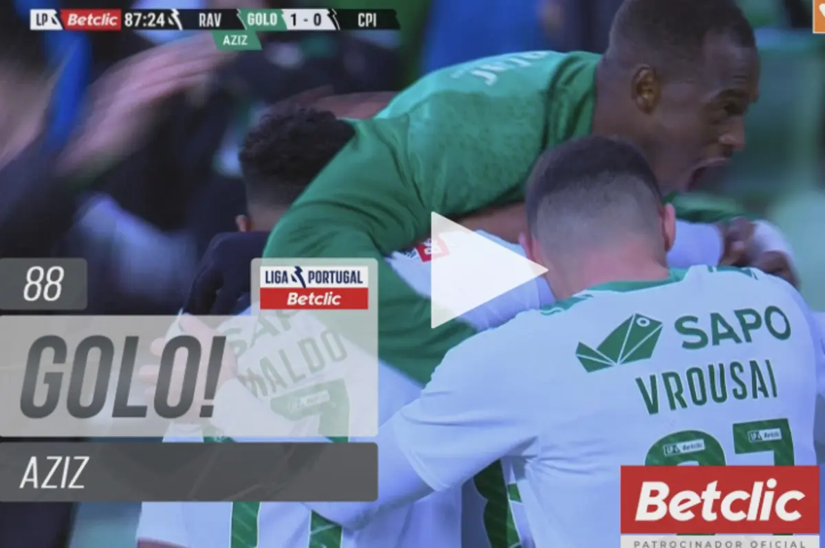 Imagem de contexto do artigo Golaço de Aziz decidiu o Rio Ave-Casa Pia. Veja o lance