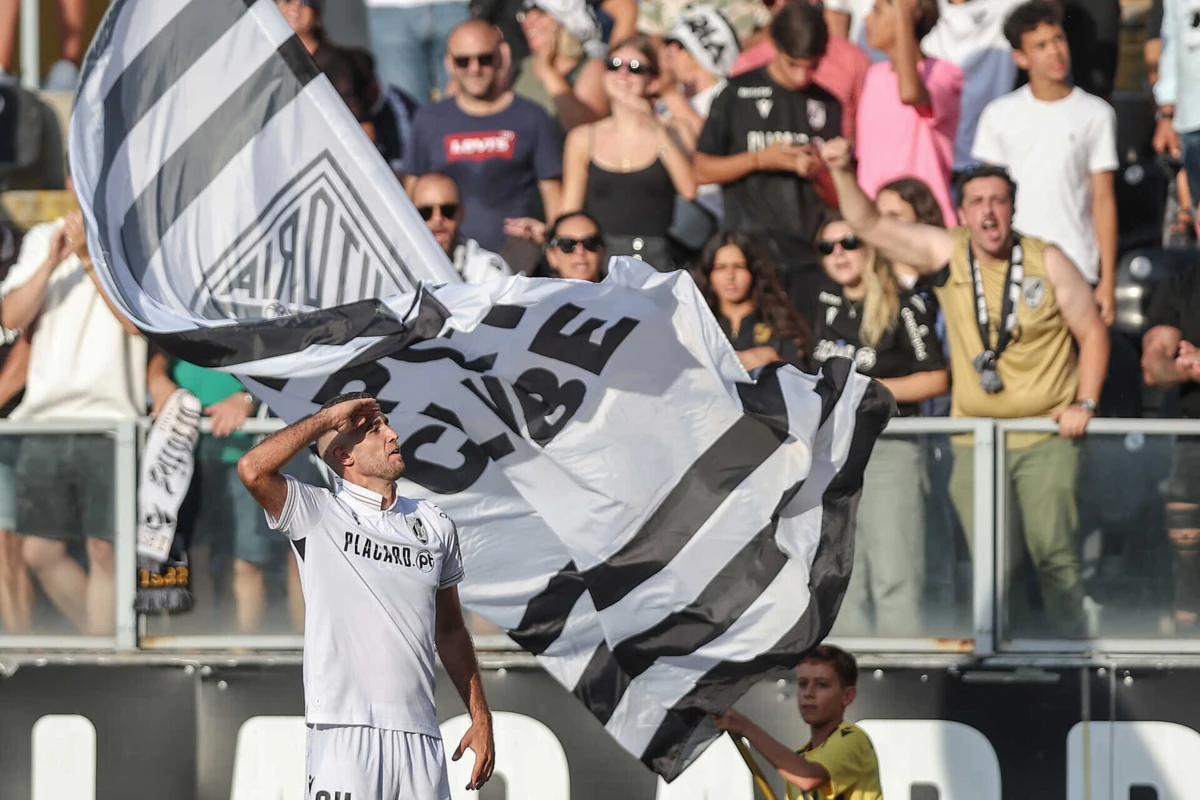 Borevkovic festeja golo (Créditos: Miguel Pereira)