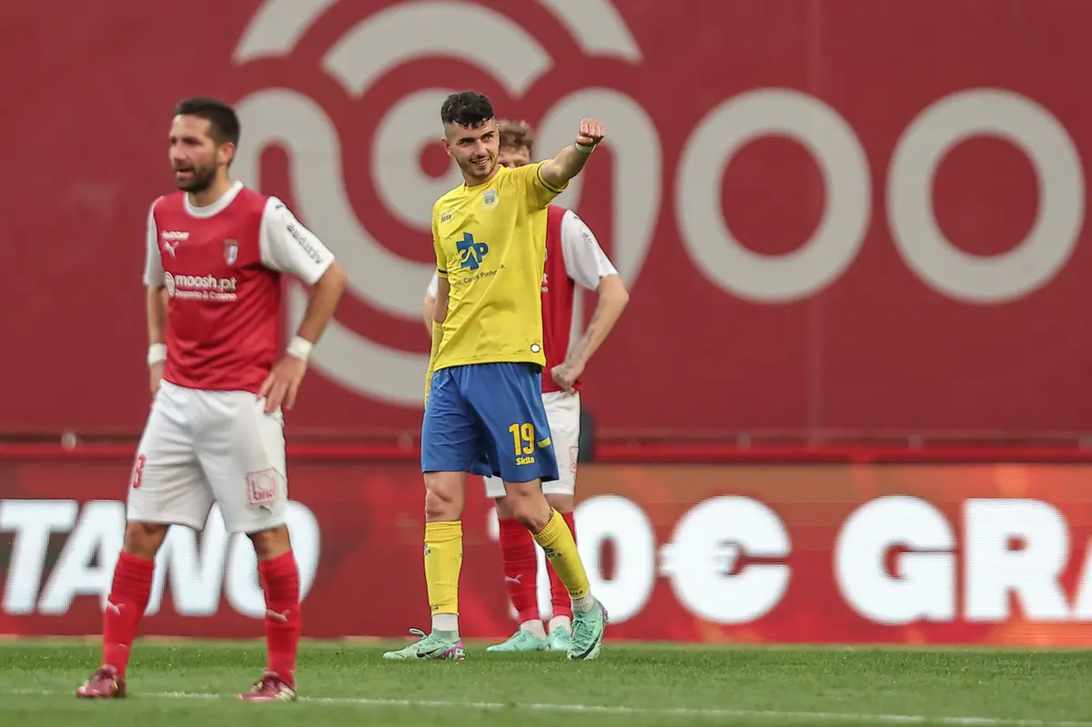 Mujica, goleador do Arouca (Créditos: Miguel Pereira/Global Imagens)