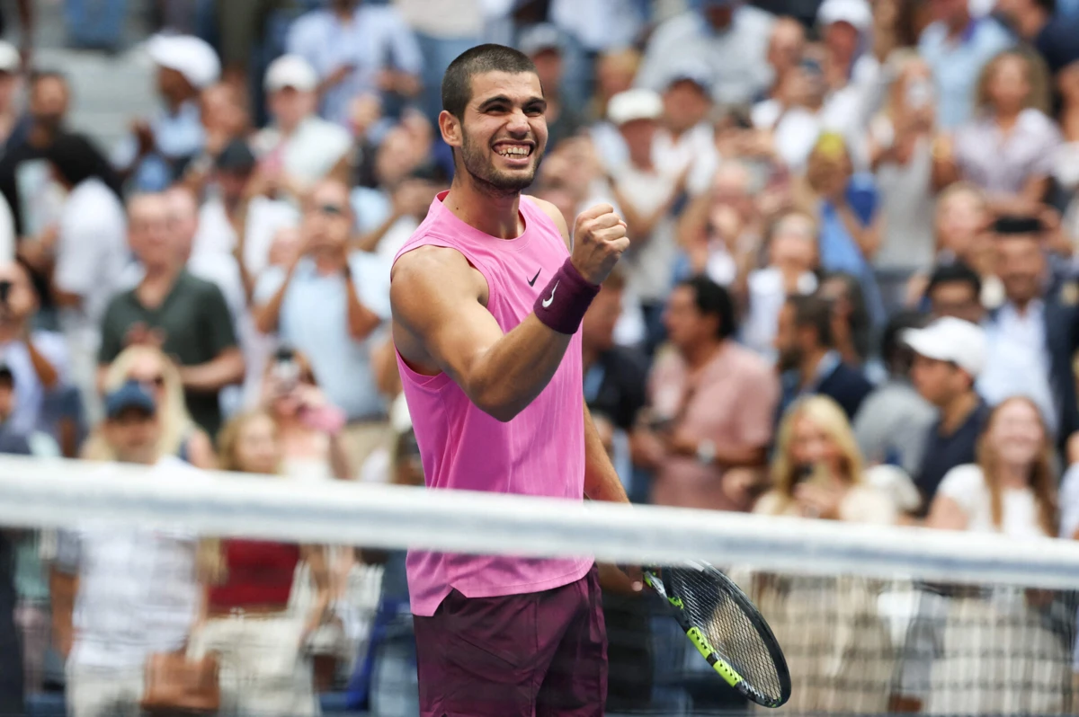Carlos Alcaraz no US Open (créditos:AFP)