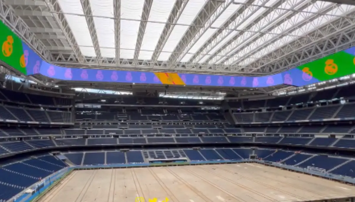 Imagem de contexto do artigo Mais um novidade no renovado estádio do Real Madrid: ecrã 360º