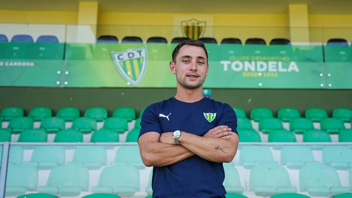 Joe Hodge, médio do Tondela (créditos: Tondela)