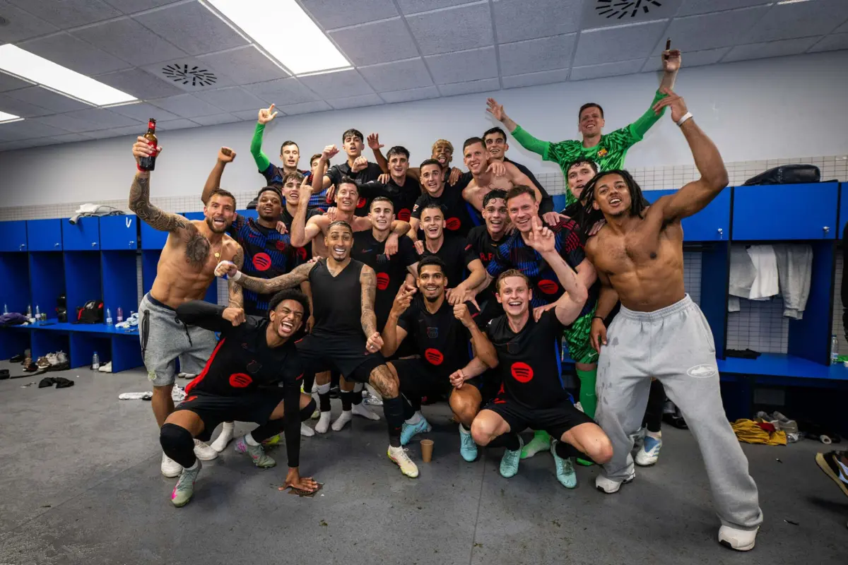 Festa no balneário (créditos: Barcelona)