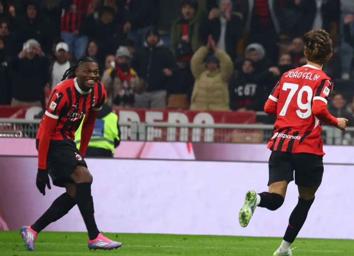 Imagem de contexto do artigo Milan elimina a Roma com golo de João Félix e está nas meias-finais da Taça de Itália