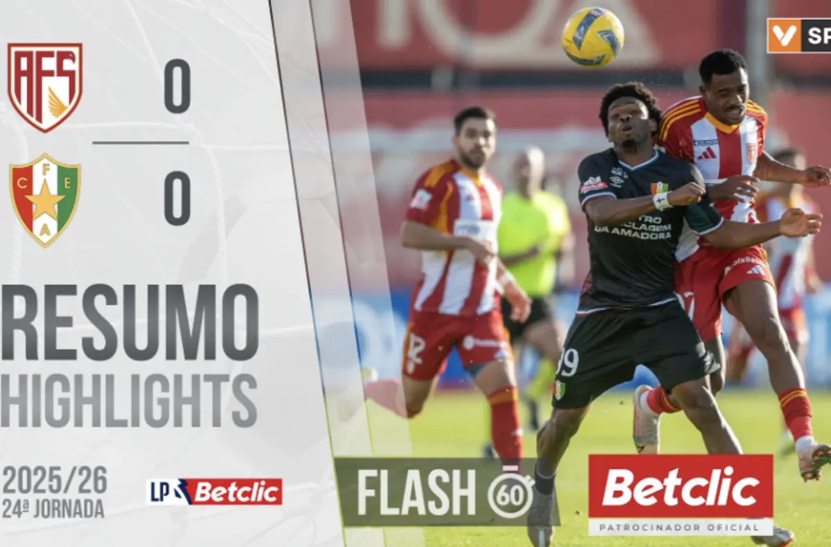 Imagem de contexto do artigo O empate entre Aves SAD e Estrela da Amadora para ver neste resumo