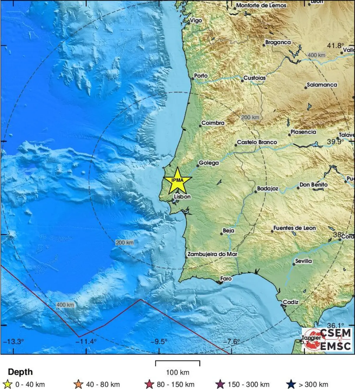 Imagem de contexto do artigo Sismo de magnitude 4,1 registado em Alenquer