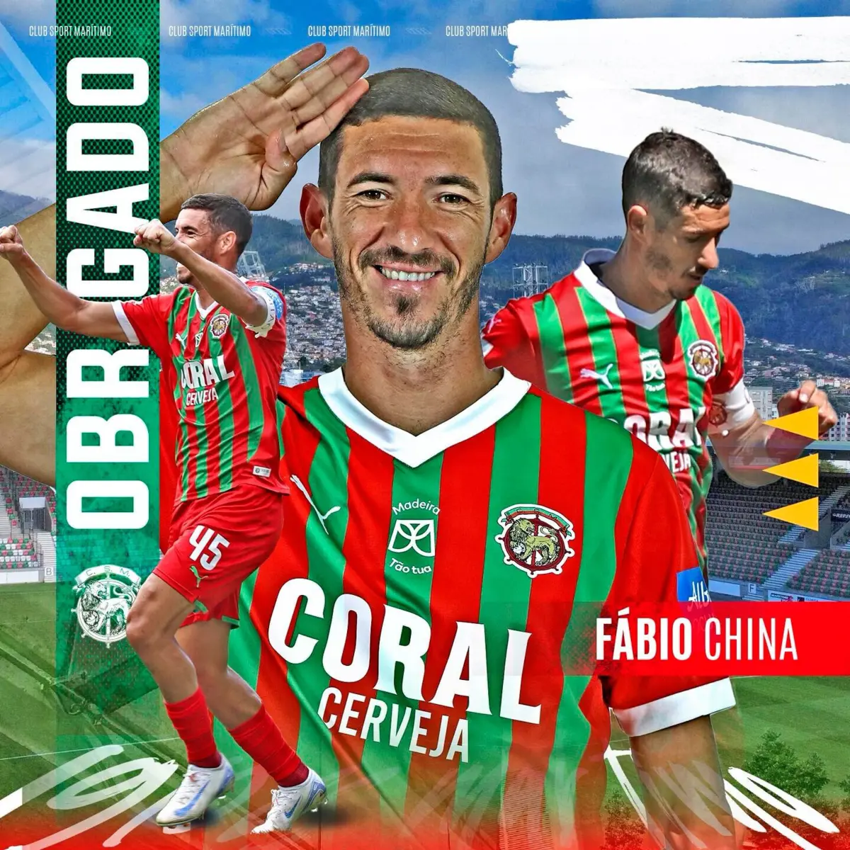 Imagem de contexto do artigo Fábio China termina ligação com Marítimo ao fim de 11 anos