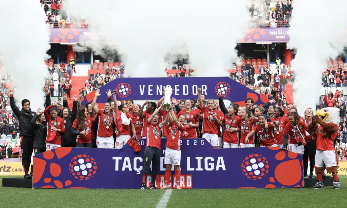 Benfica conquistou a Taça da Liga feminina em 2025
