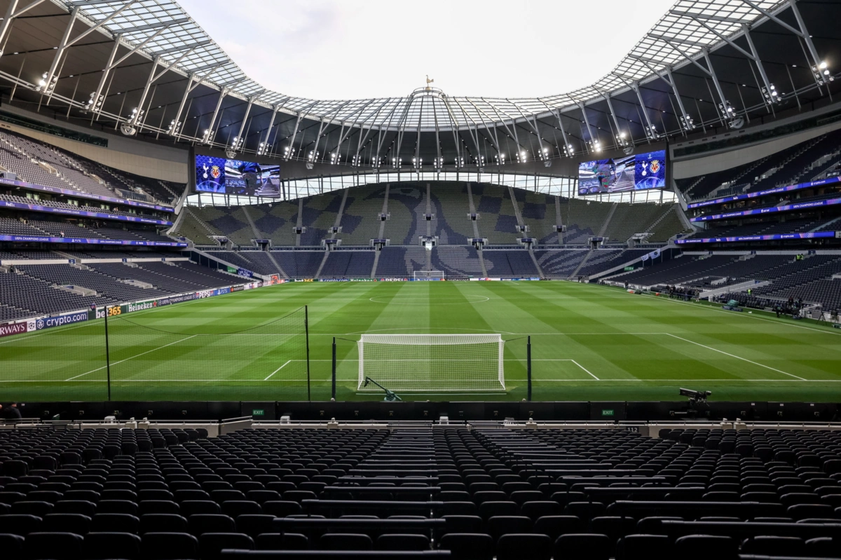 epa12382899 A general view of Tottenham Spurs Stadium prior to the UEFA Champions League league phase match between Tottenham Hotspur and Villarreal CF in London, Britain, 16 September 2025.  EPA/ANDY RAIN