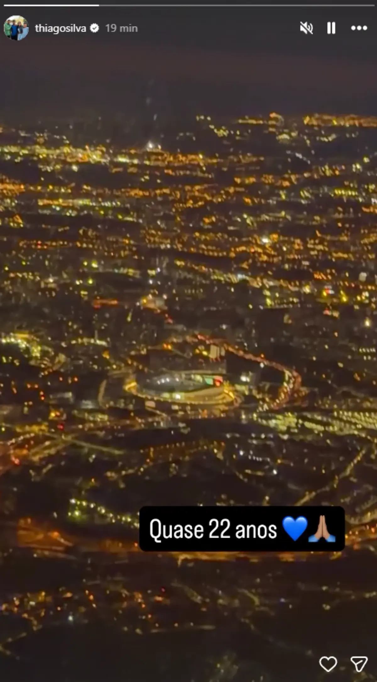 Imagem de contexto do artigo Thiago Silva mostra chegada ao Porto com vista aérea do Estádio do Dragão