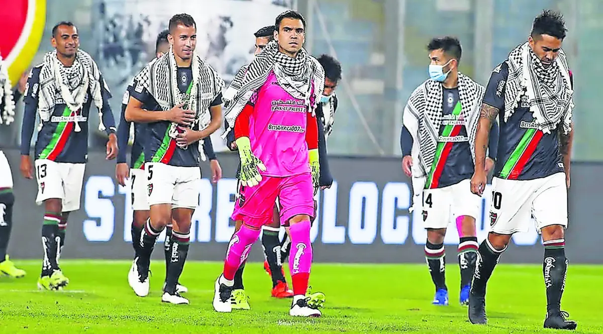 Imagem de contexto do artigo Palestino em ascensão na América do Sul: "É mais do que uma equipa, é um povo"