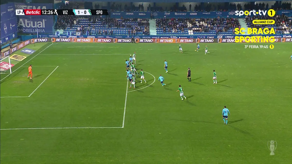 Imagem de contexto do artigo Vizela adianta-se ao Sporting com golo de Soro. Assista ao lance