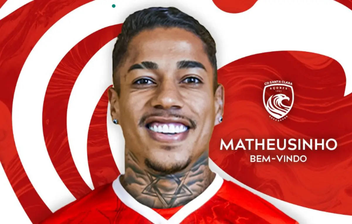 Matheusinho, avançado do Santa Clara (créditos: Santa Clara)