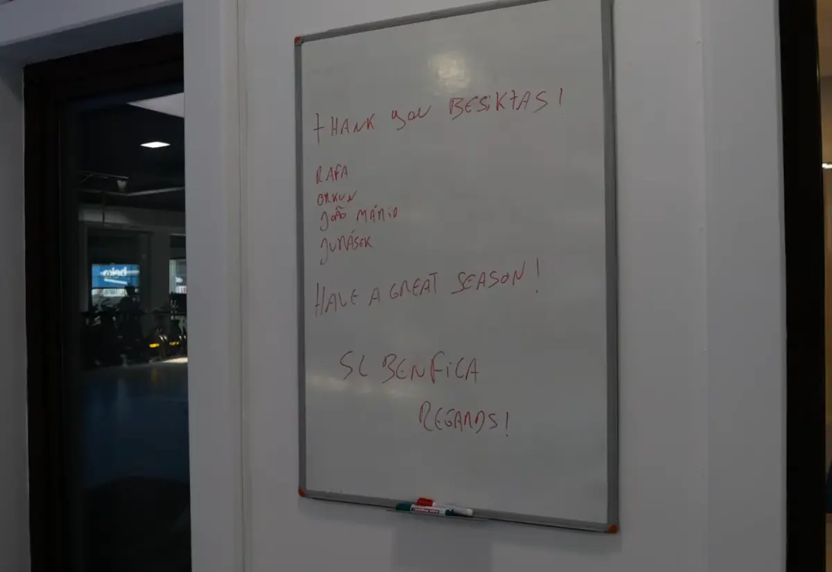 Imagem de contexto do artigo Benfica agradeceu ao Besiktas e deixou mensagem a Rafa, Kokçu, João Mário e Jurásek