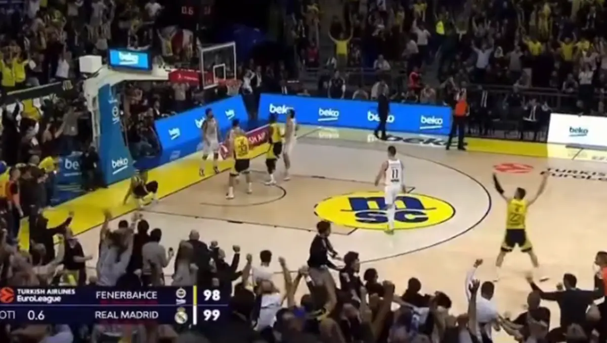 Imagem de contexto do artigo Fenerbahçe venceu Real Madrid nos últimos segundos e pavilhão "explodiu": ora veja
