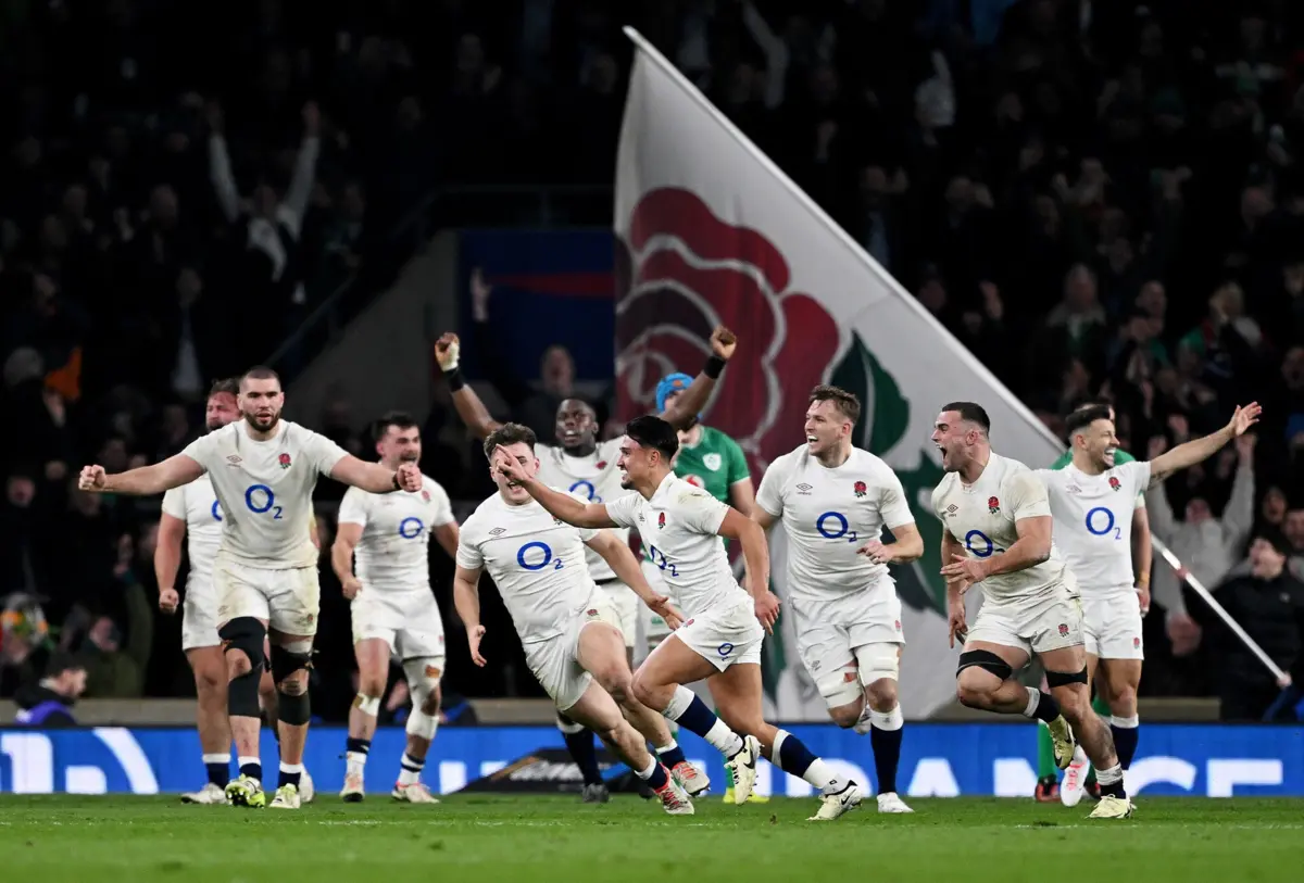 Festa inglesa (créditos: England Rugby)