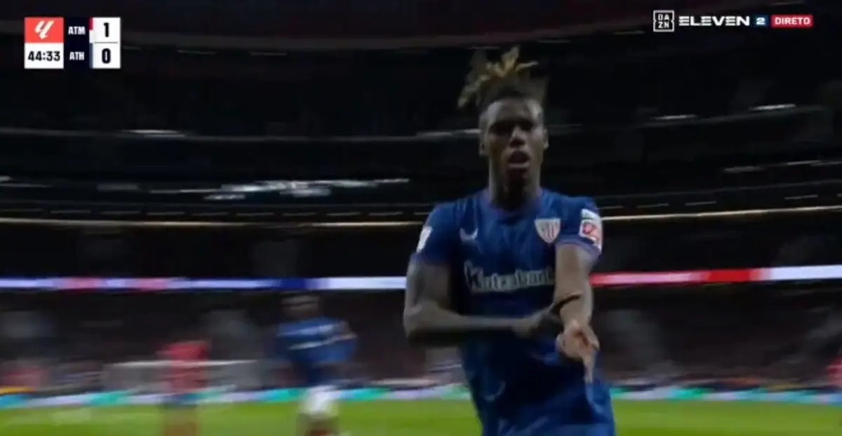 Nico Williams (créditos: DAZN)