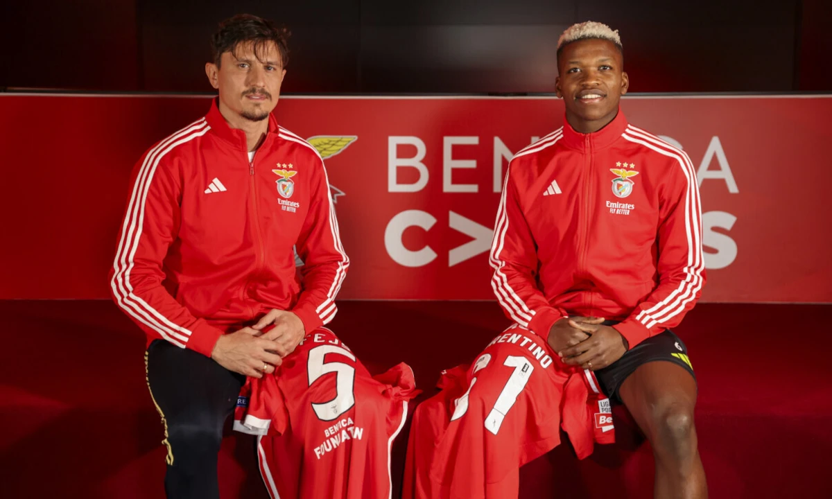 Fejsa e Florentino (Reprodução: Benfica)