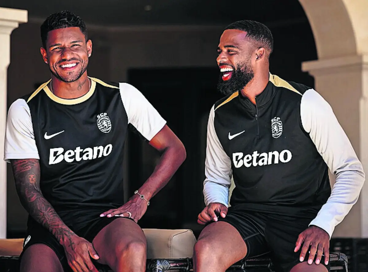 Matheus Reis e St Juste (créditos: Sporting CP)