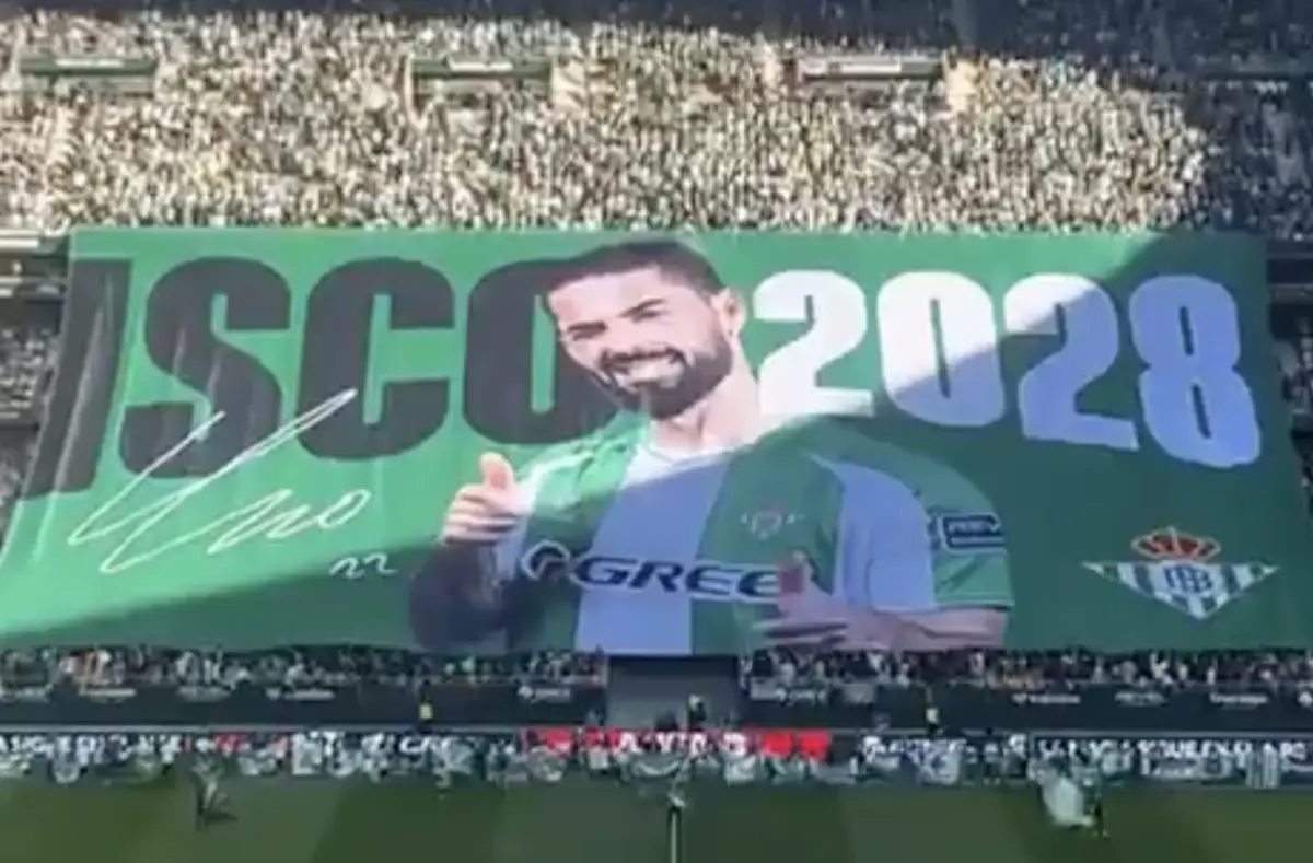 Imagem de contexto do artigo Bétis anunciou renovação de Isco com tarja no estádio. Ora veja