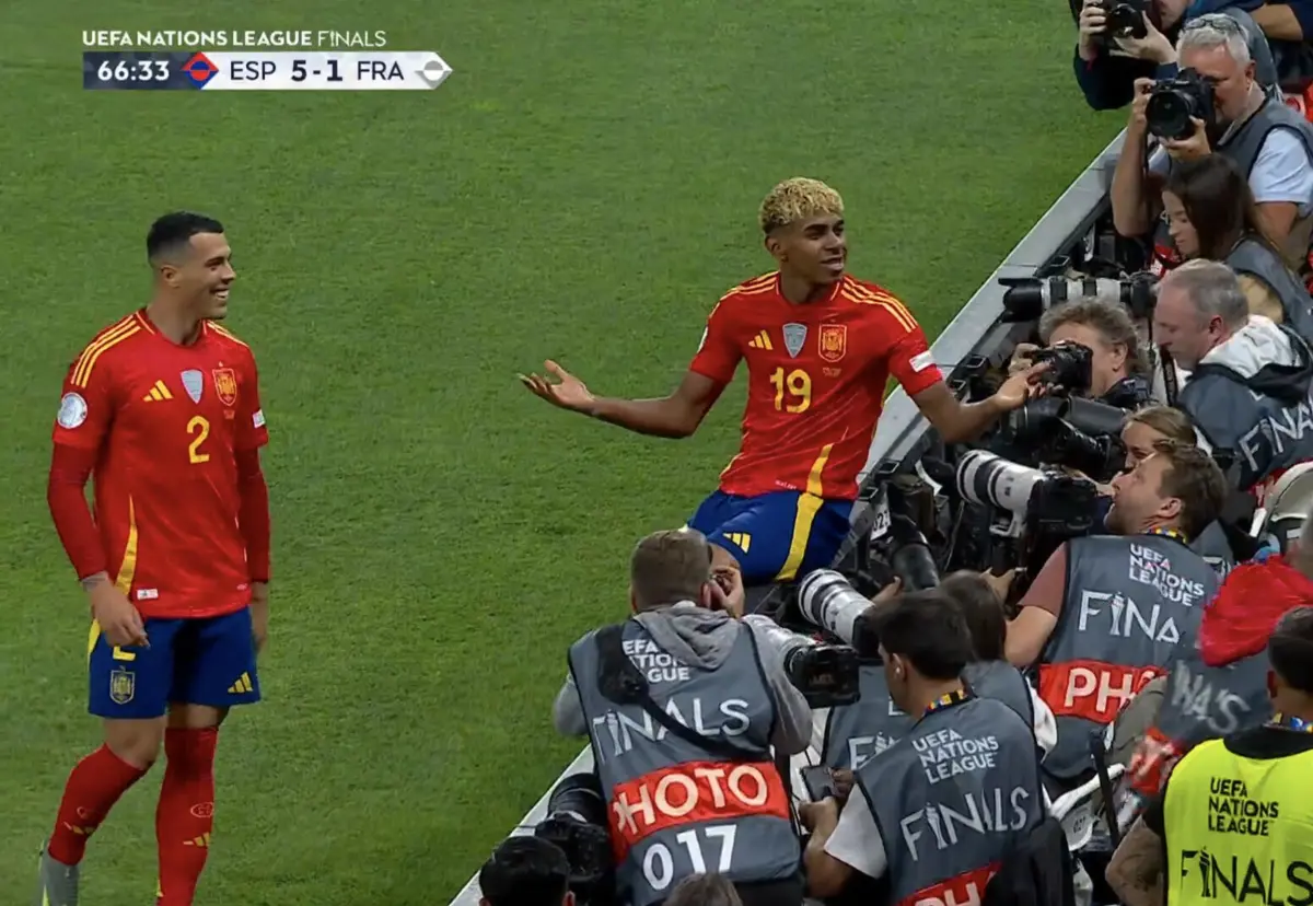 Imagem de contexto do artigo Espanha-França: Mbappé reduz, mas Yamal responde e marca o quinto