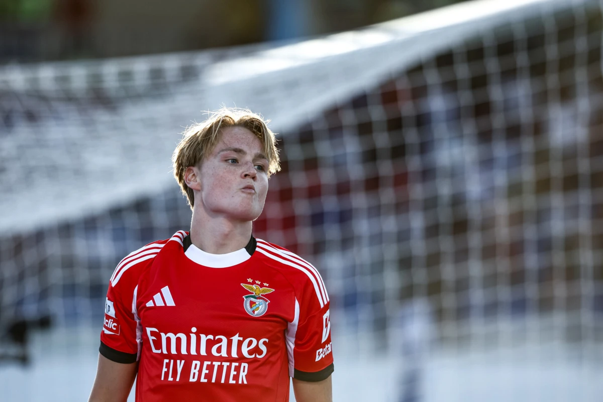 Schjelderup marcou o primeiro golo do Benfica (Créditos: Mário Vasa)