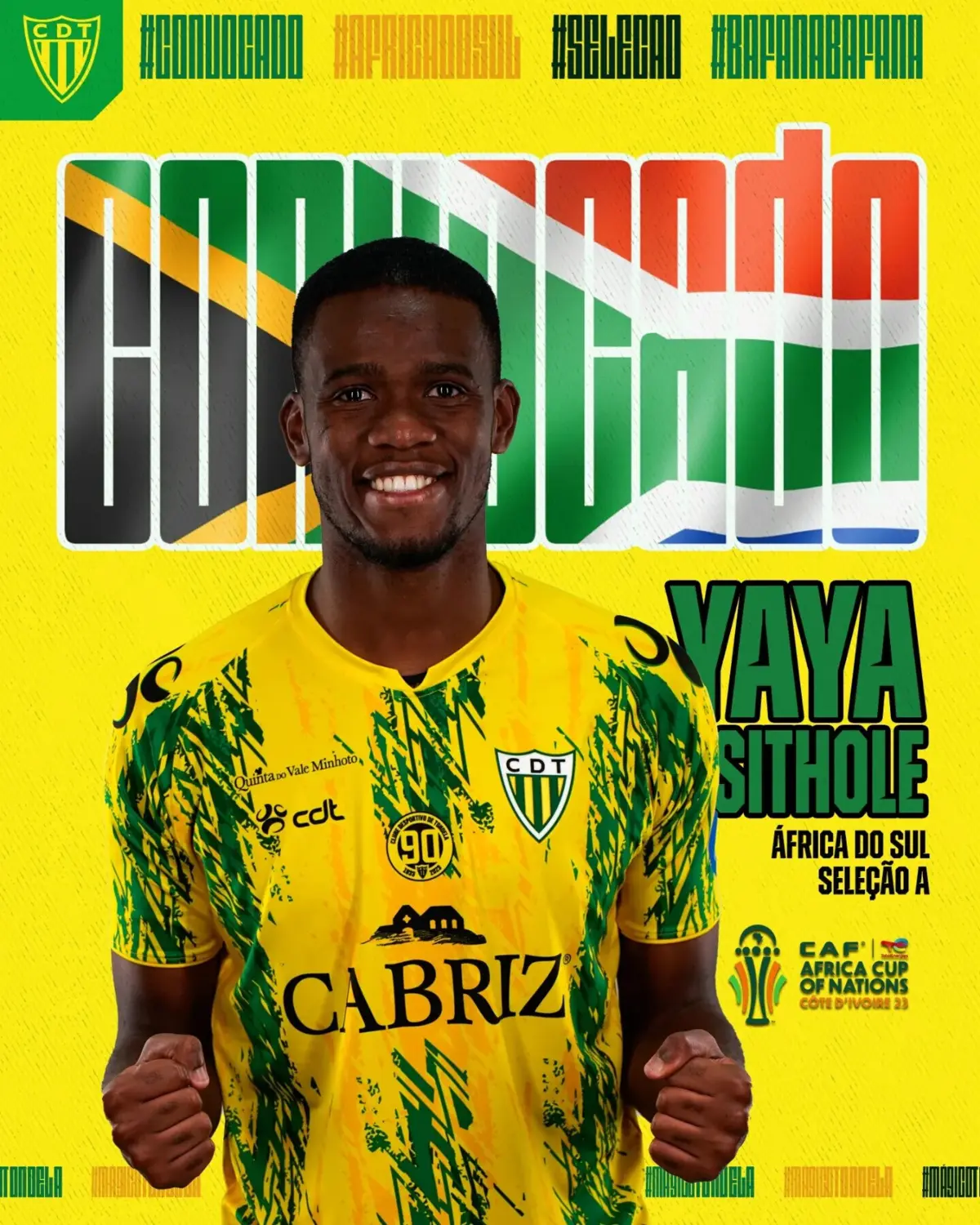 Imagem de contexto do artigo África do Sul convoca jogador da II Liga para a CAN'2023