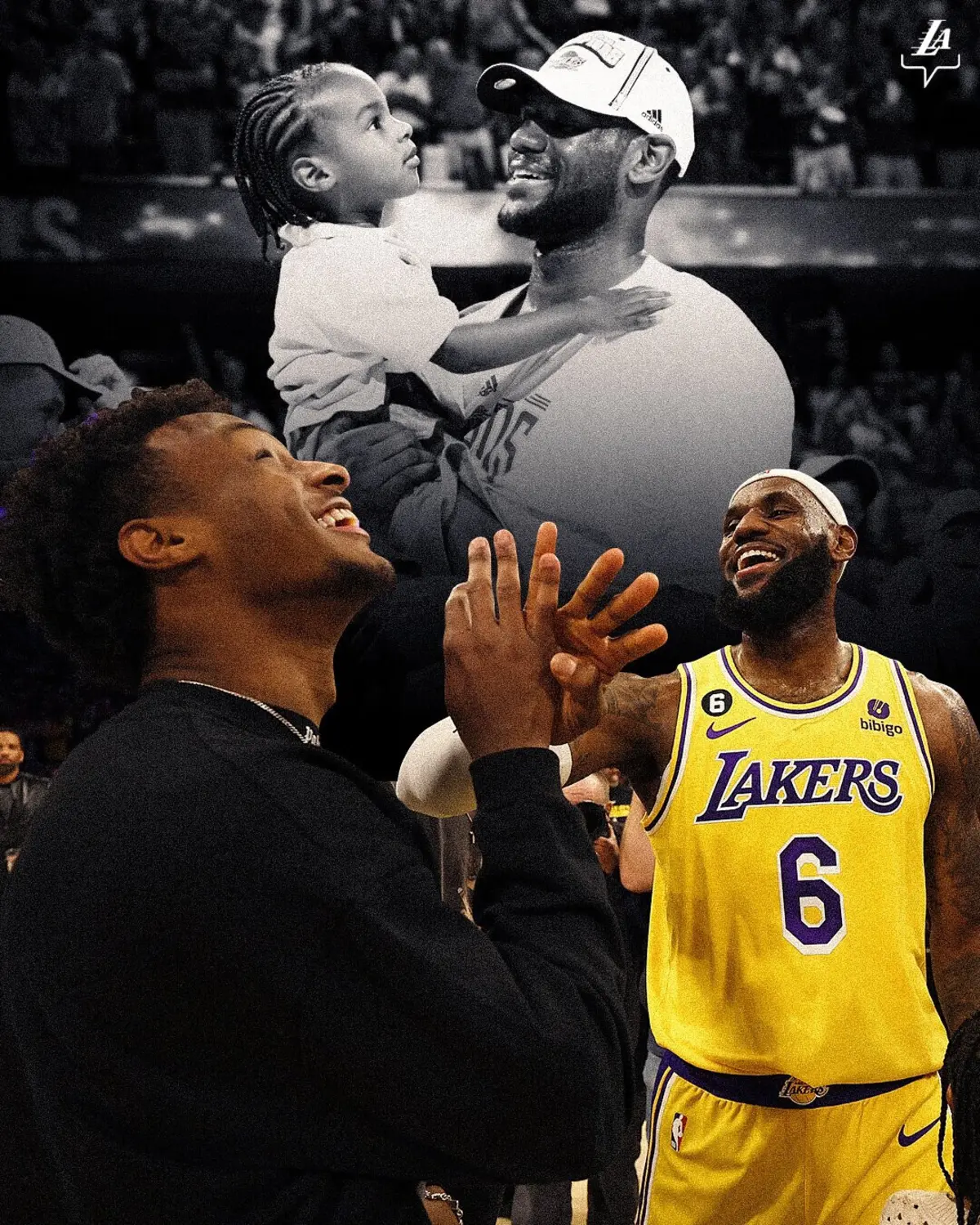 Bronny e LeBron James (LA LAKERS)