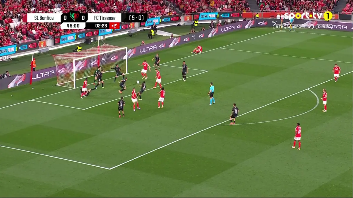 Imagem de contexto do artigo Taça de Portugal: António Silva abre o marcador no Benfica-Tirsense. Veja o golo