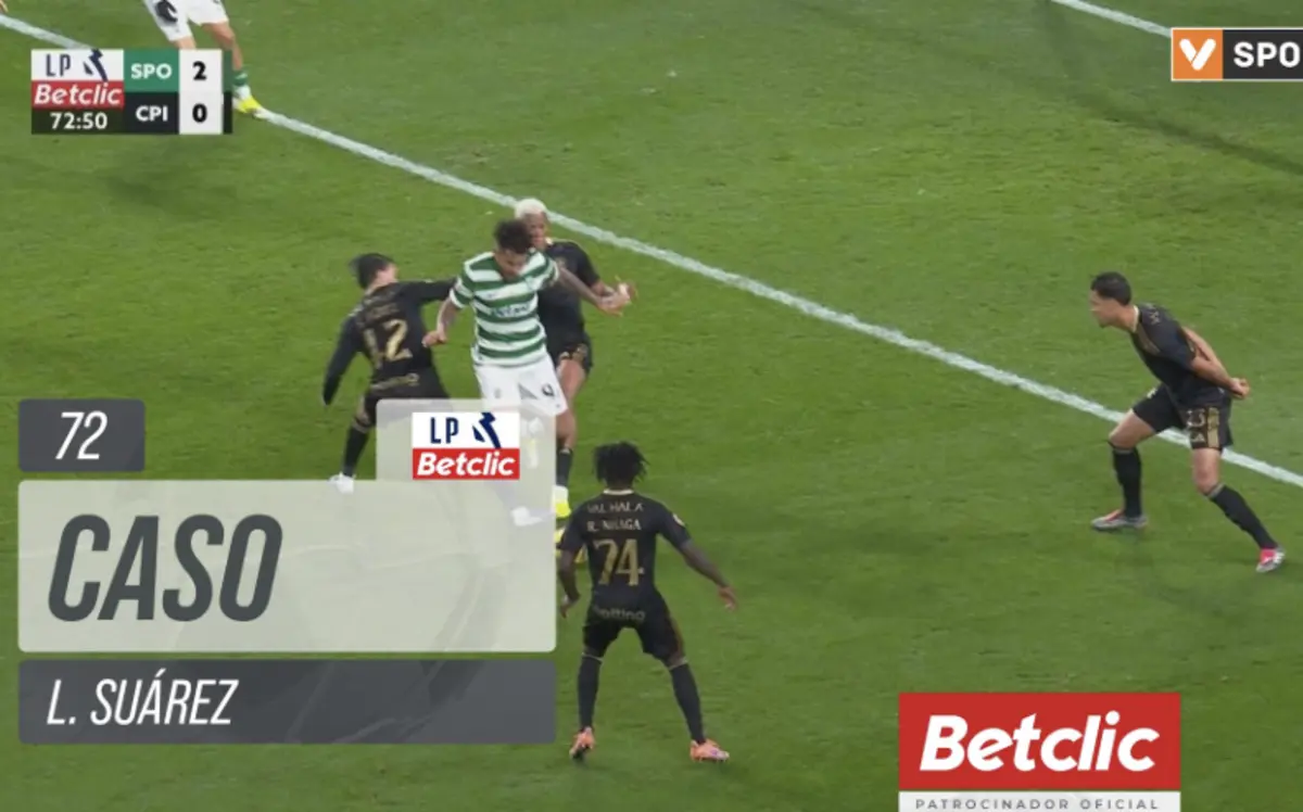 Imagem de contexto do artigo Tribunal O JOGO | Ficou por assinalar penálti sobre Luís Suárez no lance com Khaly?