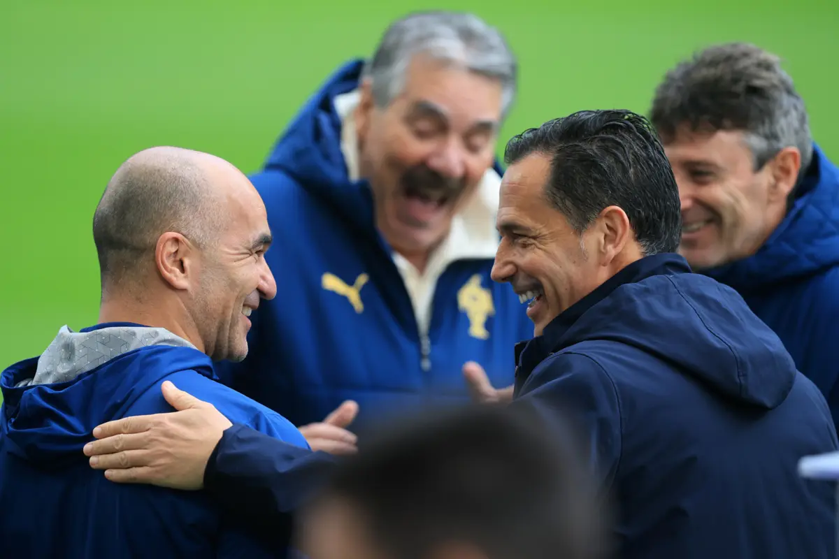 Roberto Martínez e Pedro Proença