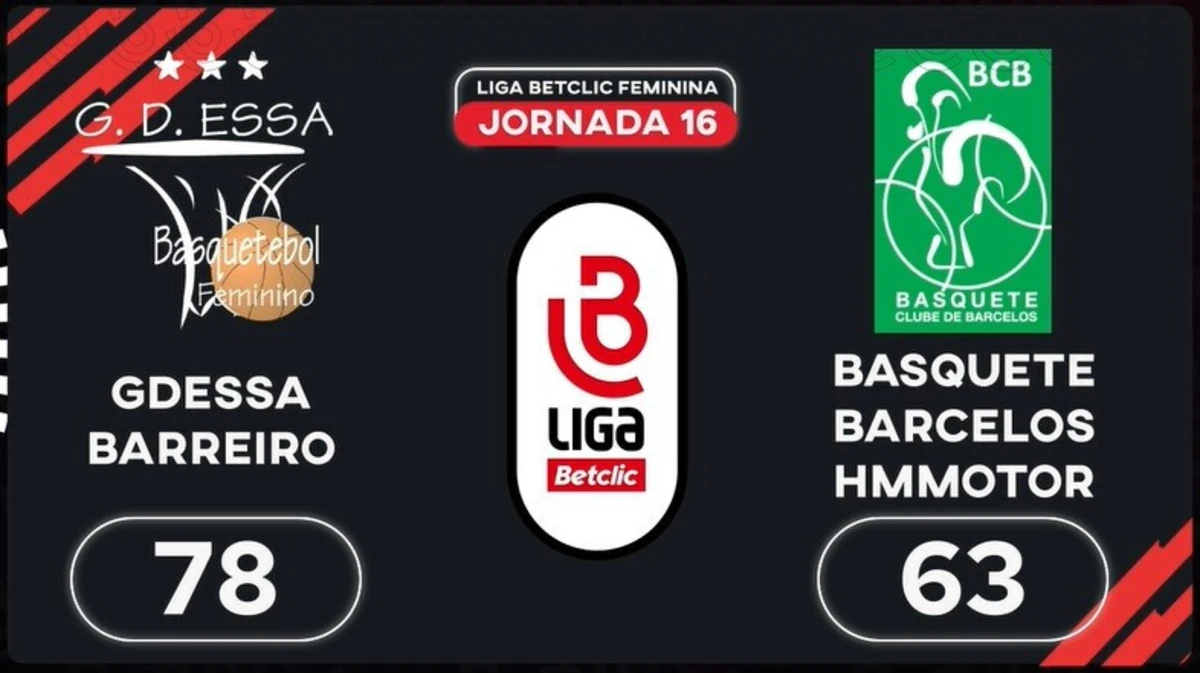 Imagem de contexto do artigo Liga Betclic Feminina: o resumo do GDESSA Barreiro-Barcelos