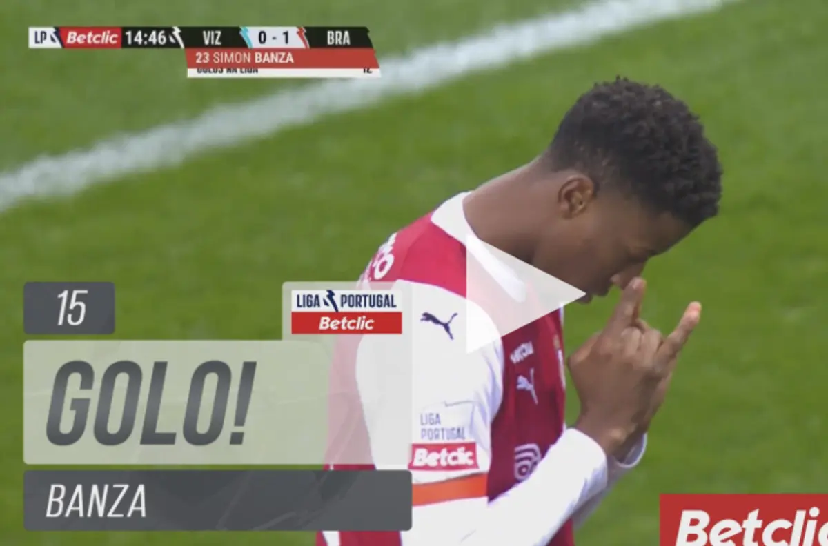 Imagem de contexto do artigo O golo de Banza que inaugurou o marcador do Vizela-Braga