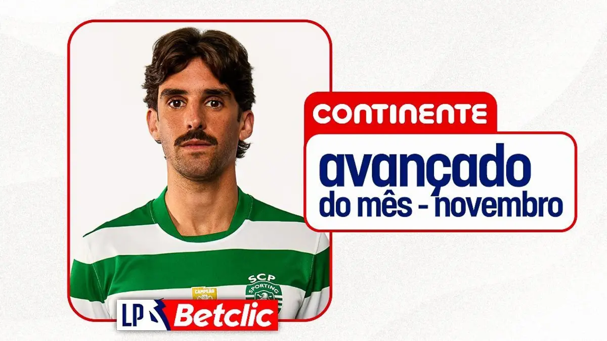 Imagem de contexto do artigo Depois de Hjulmand, Trincão também premiado: é o Avançado do Mês da I Liga