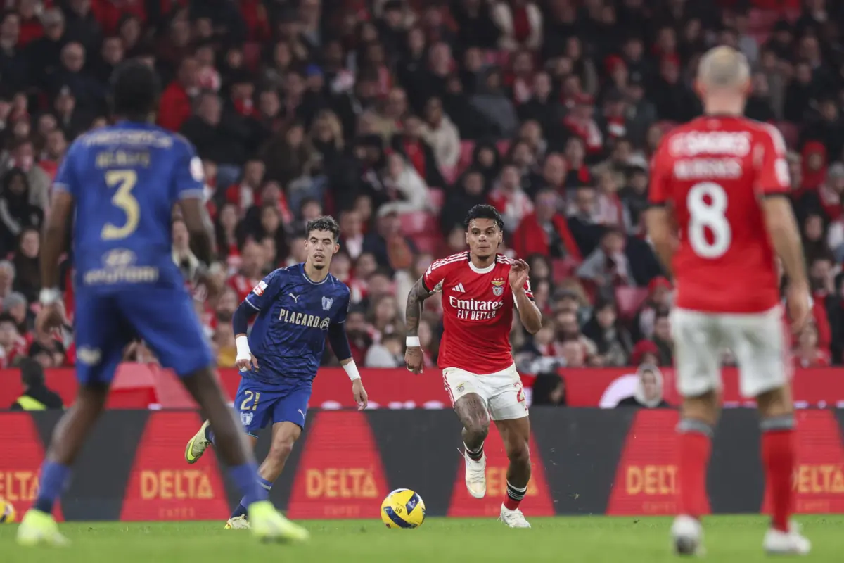 Richard Ríos no Benfica-Famalicão