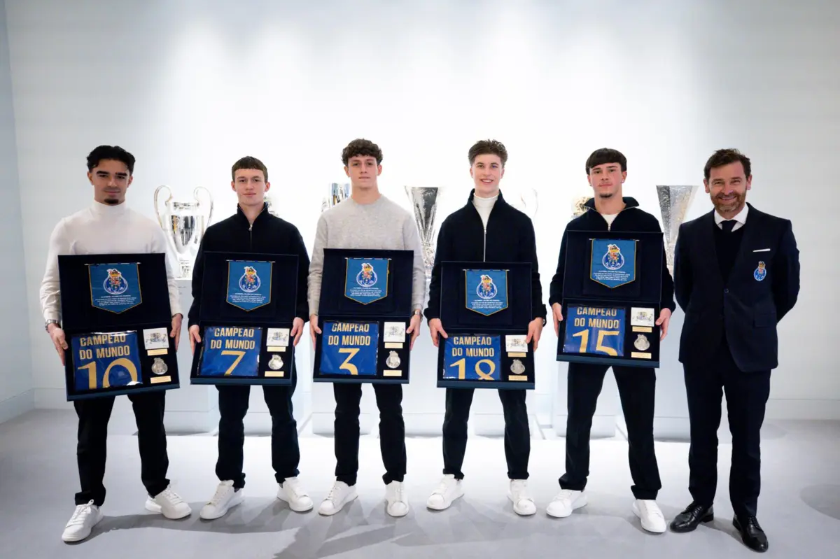 Imagem de contexto do artigo Sub-17 do FC Porto que foram campeões do Mundo recebidos por André Villas-Boas