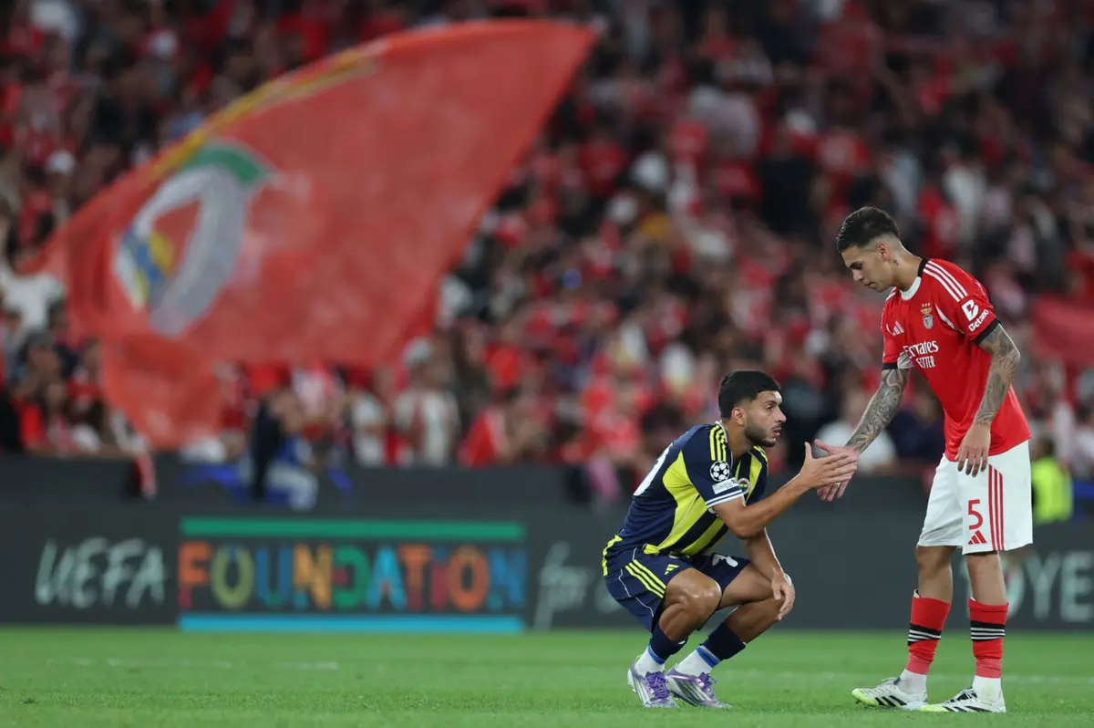 Benfica eliminou o Fenerbahçe no play-off da Champions (Créditos: AFP)