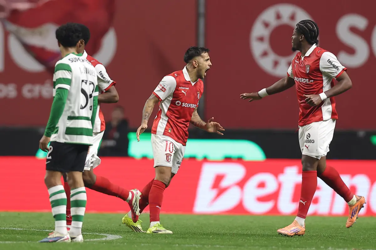 Imagem de contexto do artigo Braga um a um contra o Sporting | A classe de Zalazar foi a dobrar com Horta