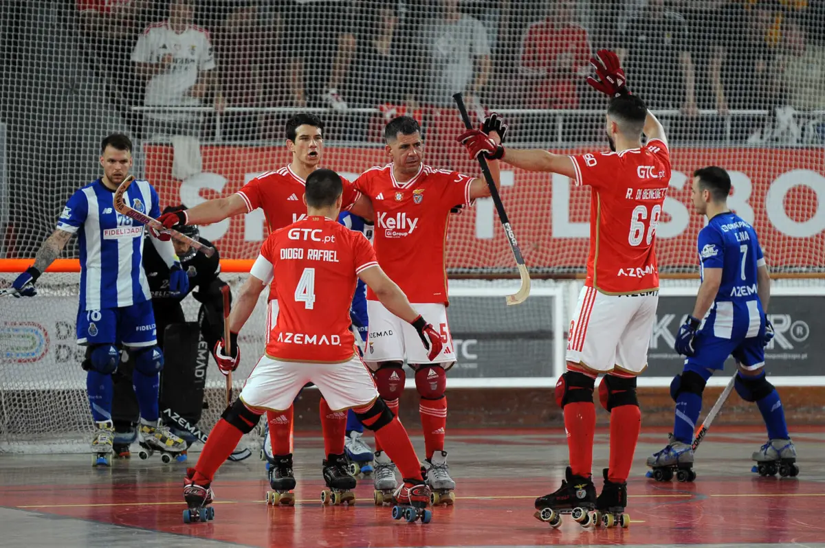 Benfica bate FC Porto e iguala final do play-off do Campeonato Placard (créditos: Álvaro Isidoro / Global Imagens )