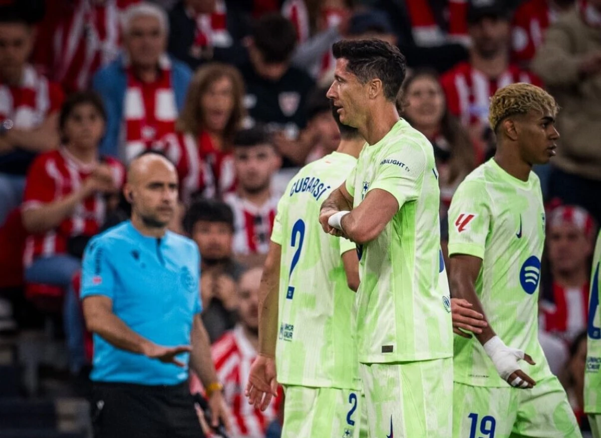 Imagem de contexto do artigo Yamal e Lewandowski multados pela UEFA por não cumprirem normas de controlo antidoping