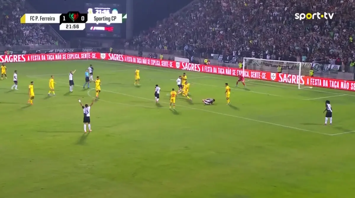 Imagem de contexto do artigo Paços-Sporting: Lumungo causa surpresa, Pedro Gonçalves responde com golaço