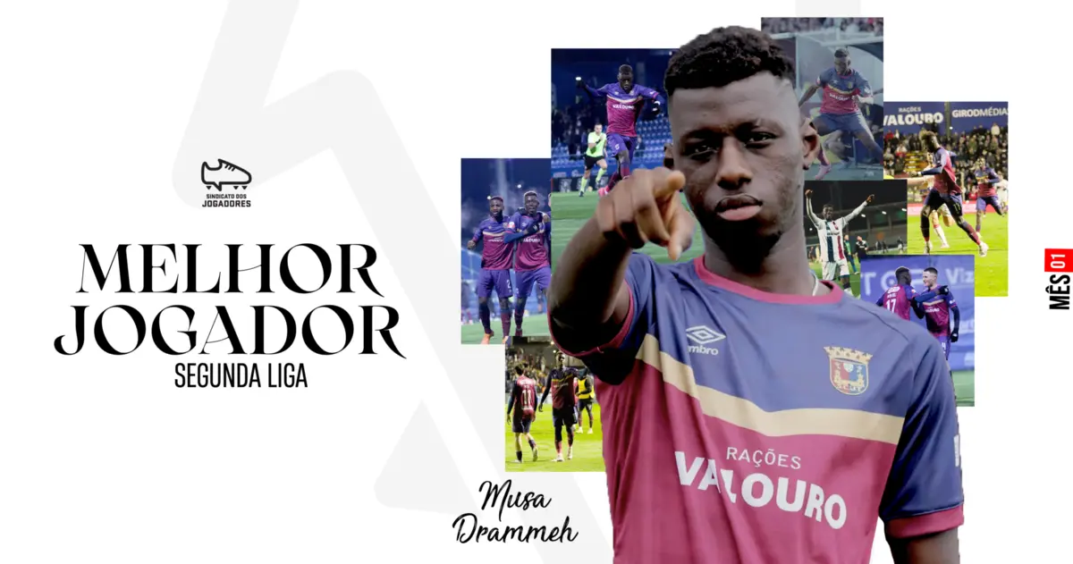 Imagem de contexto do artigo Musa Drammeh eleito Melhor Jogador de janeiro da II Liga