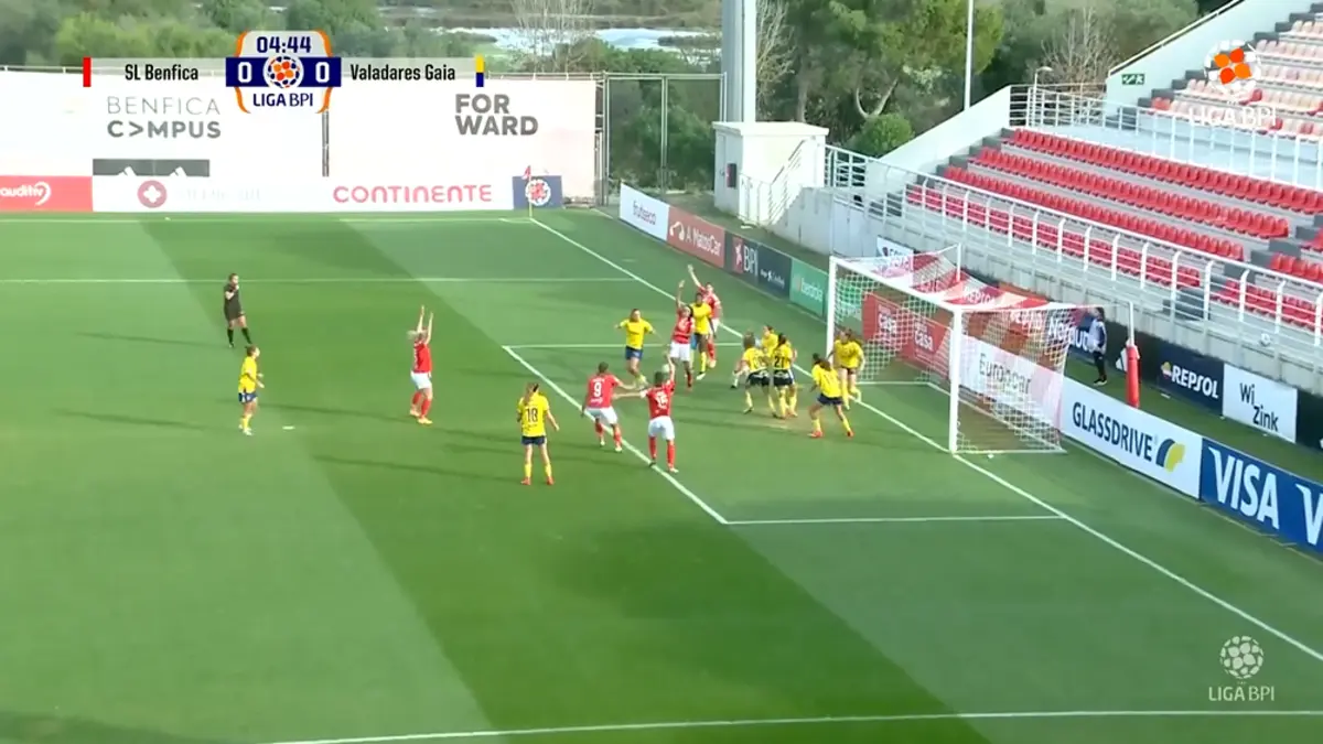 Imagem de contexto do artigo O resumo de mais uma vitória do Benfica no campeonato feminino