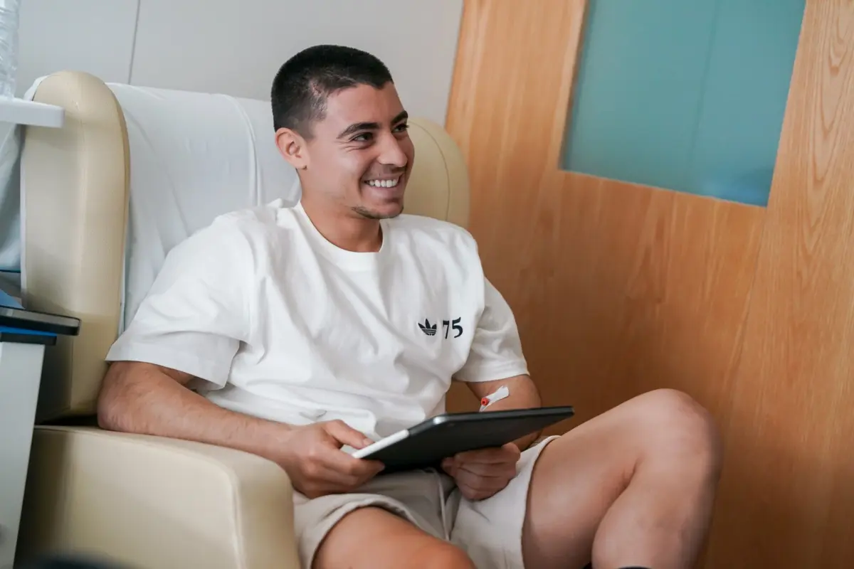 Imagem de contexto do artigo Vasco Sousa com alta hospitalar após cirurgia na perna direita