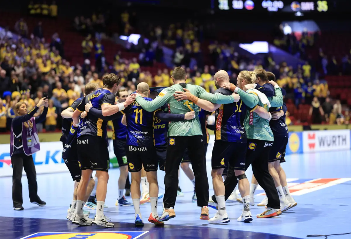 Imagem de contexto do artigo Europeu de andebol: Suécia alcança quarta vitória em quatro jogos e lidera