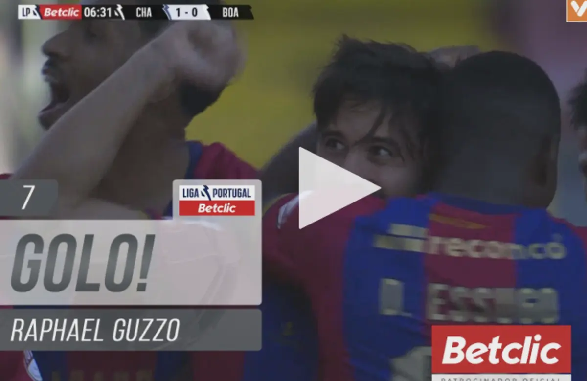 Imagem de contexto do artigo Raphael Guzzo inaugurou assim o marcador do Chaves-Boavista