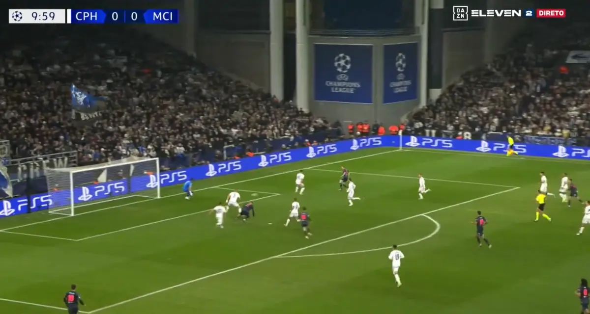 Imagem de contexto do artigo Kevin de Bruyne em grande forma: eis o golo que inaugurou o Copenhaga-Manchester City