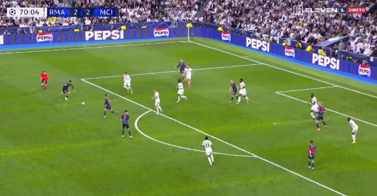 Golo de Gvardiol (créditos: DAZN)