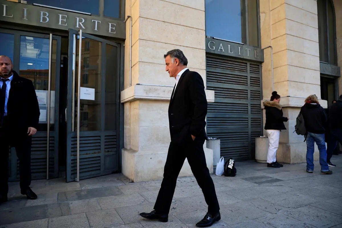 Galtier em tribunal (créditos: AFP)